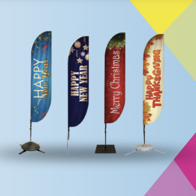 Popular Fall Uses For Feather Flags from Lush Banners