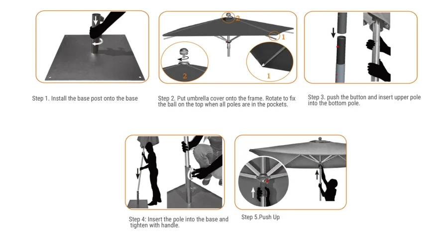 Easy to Assemble Custom Business Umbrellas