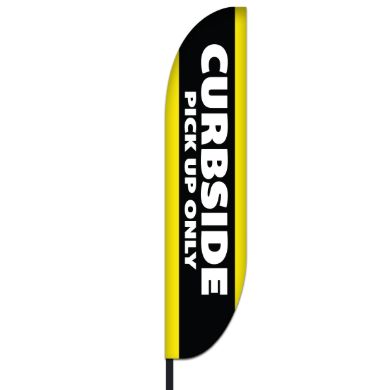 Feather flag in 10ft and 15ft size options for promotions