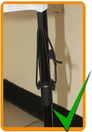 Always use tension cords