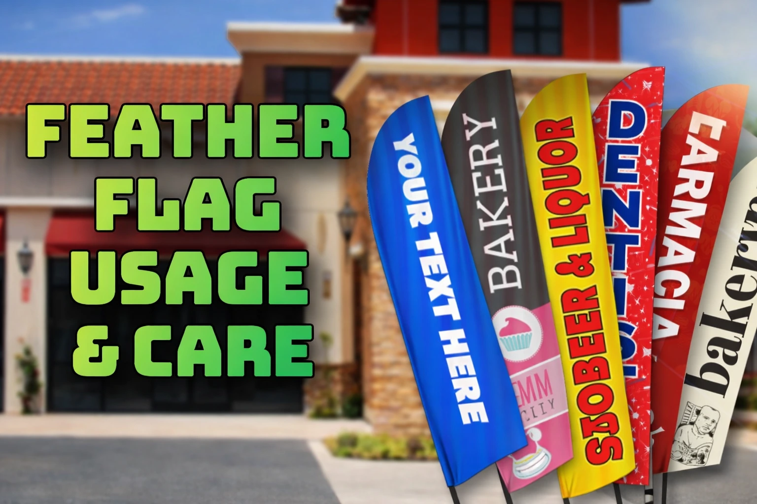 Feather Banner Usage & Care