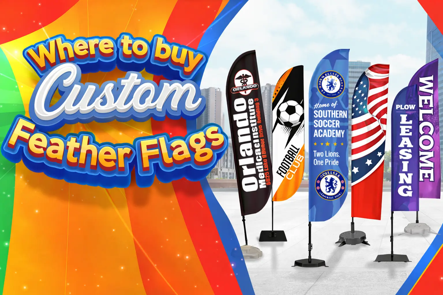 Where to buy Custom Feather Flags