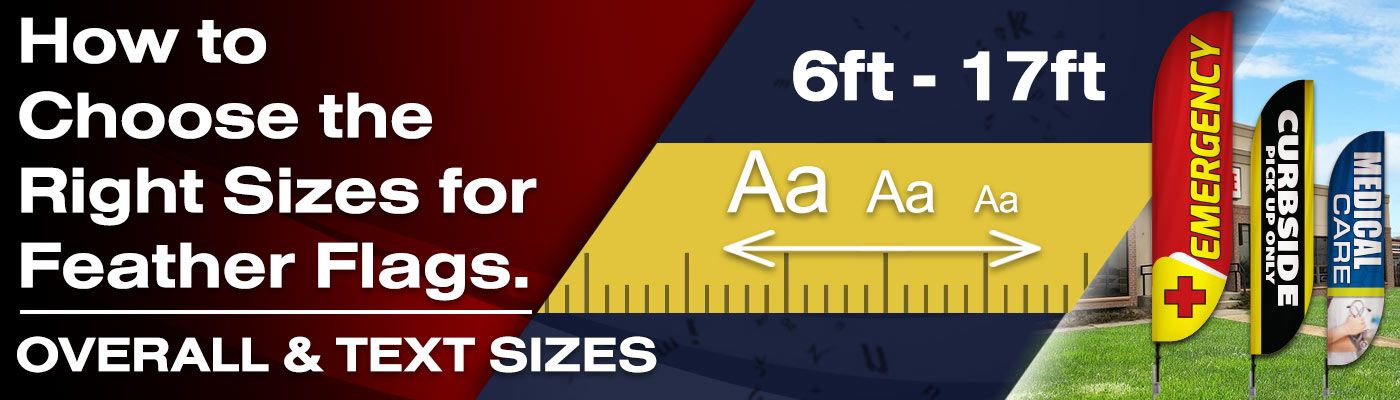 The Ultimate Guide to Choosing Feather Flag Sizes and Text Proportions