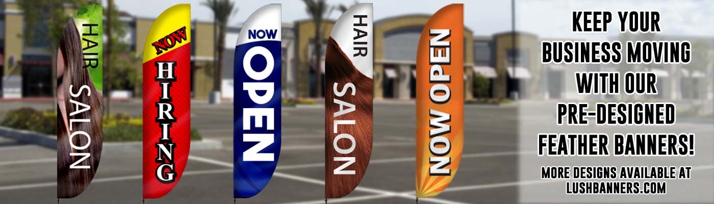 Outdoor Feather Banners Help Small Business Boost ROI