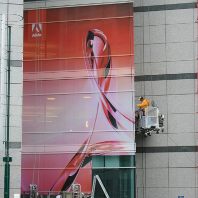 large scale outdoor banner