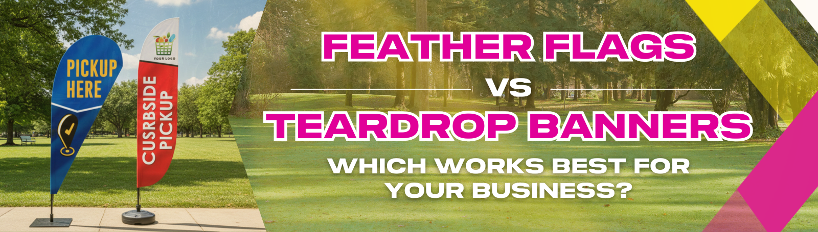 Feather Flags vs. Teardrop Banners: Which Works Best for Your Business?