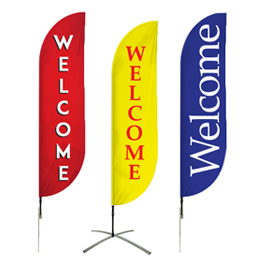 8ft Feather Banners