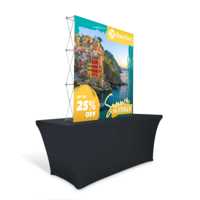 Tabletop Pop Up display from Lush Banners